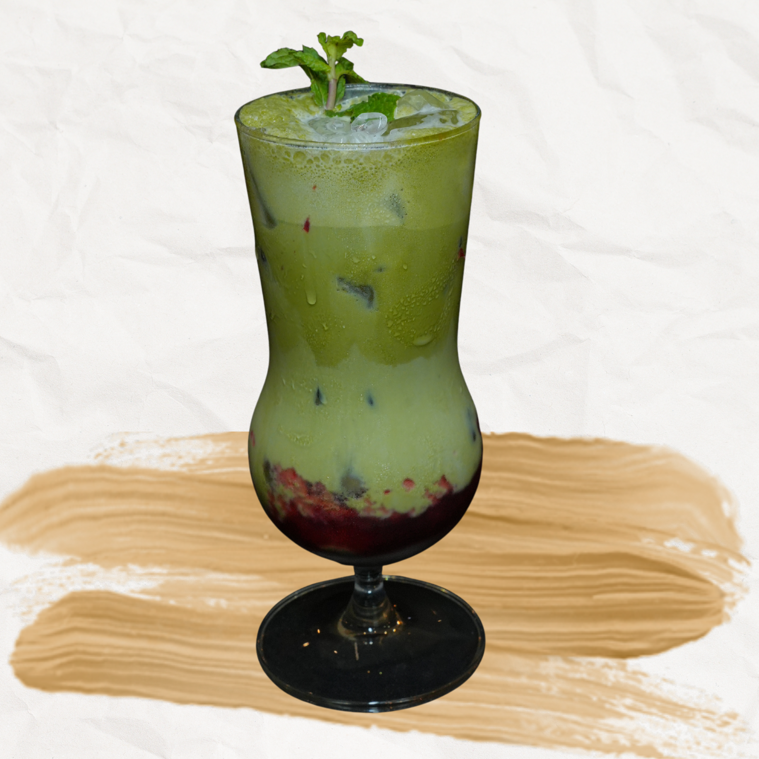 Strawberry & Matcha Cold Latte